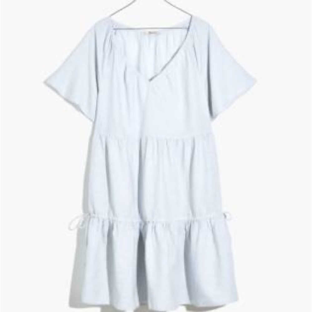 MadeWell Linen-Blend Lorelei Mini Dress NE769